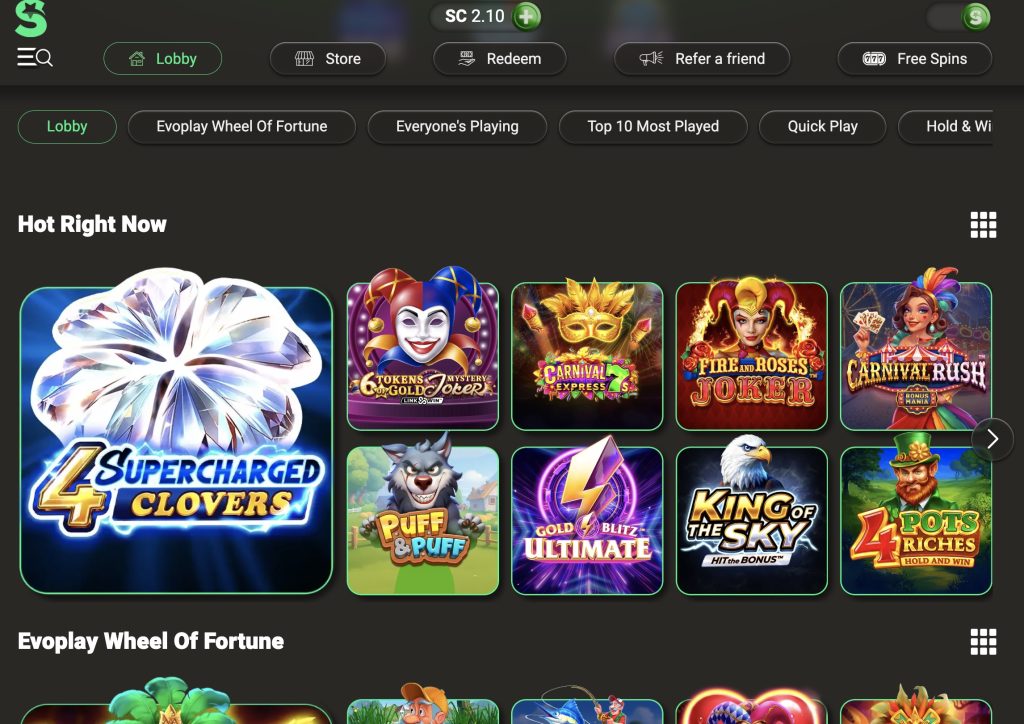 Lonestar Casino Lobby